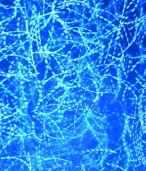 Abstract glowing lines representing digital focus and clarity
